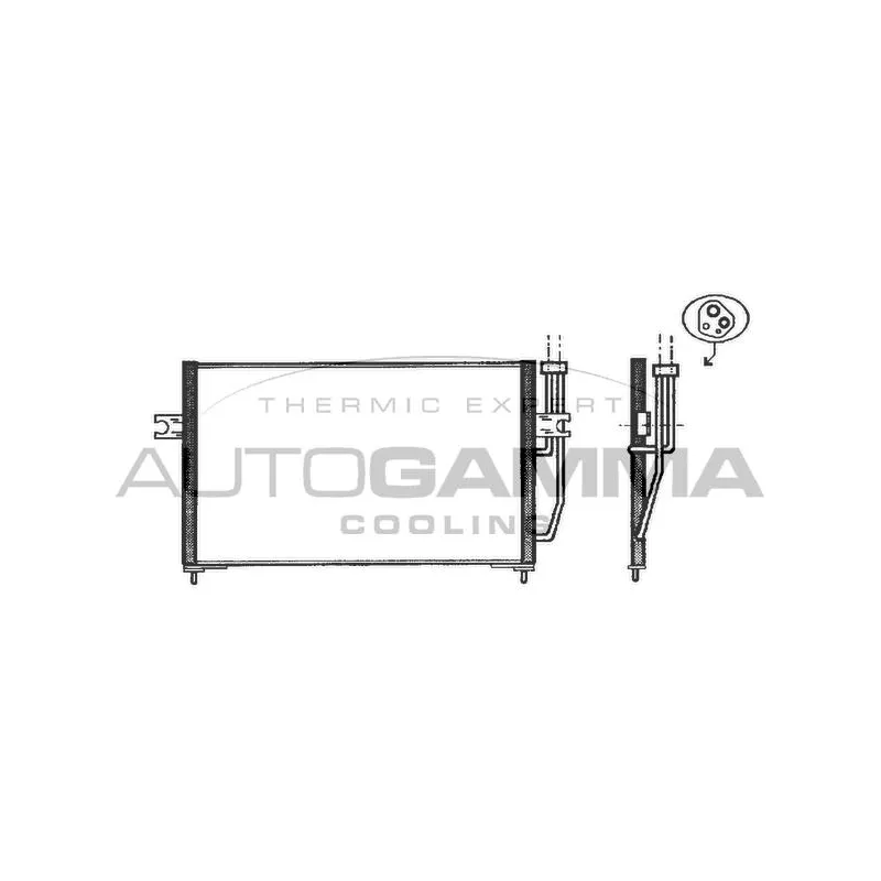 Condenseur, climatisation AUTOGAMMA 102566