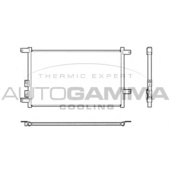 Condenseur, climatisation AUTOGAMMA 102570