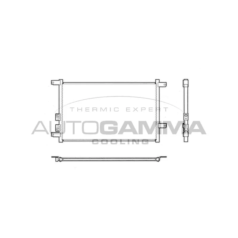 Condenseur, climatisation AUTOGAMMA 102570