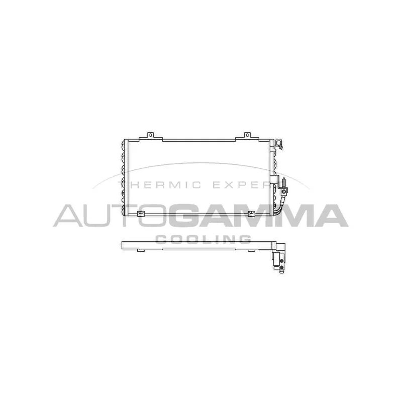 Condenseur, climatisation AUTOGAMMA 102571