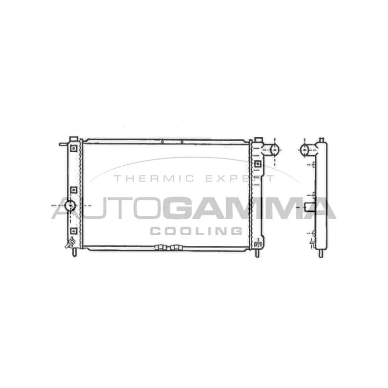 Radiateur, refroidissement du moteur AUTOGAMMA 102581