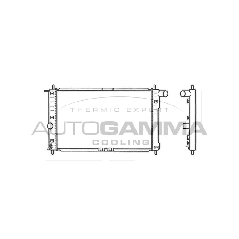 Radiateur, refroidissement du moteur AUTOGAMMA 102587