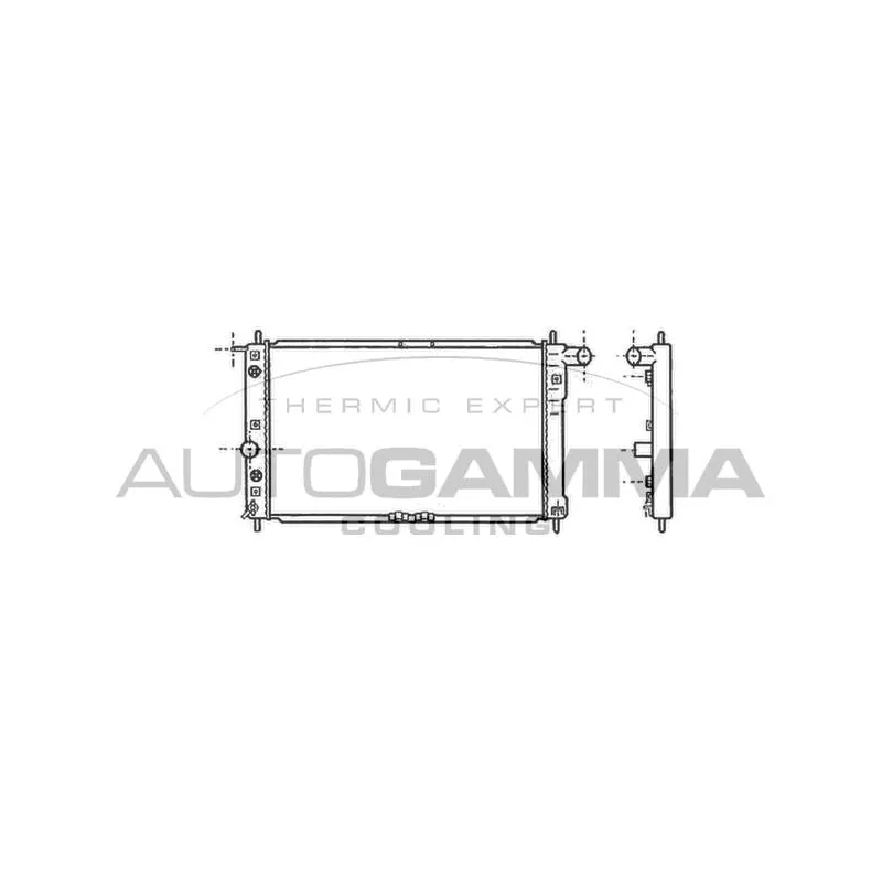 Radiateur, refroidissement du moteur AUTOGAMMA 102588