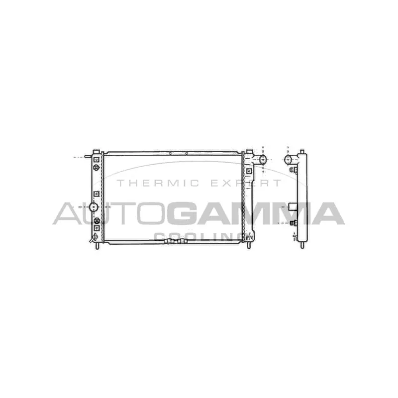 Radiateur, refroidissement du moteur AUTOGAMMA 102589