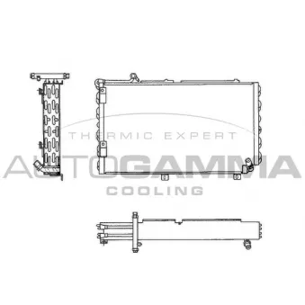 Condenseur, climatisation AUTOGAMMA 102599