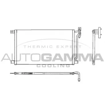 Condenseur, climatisation AUTOGAMMA 102605