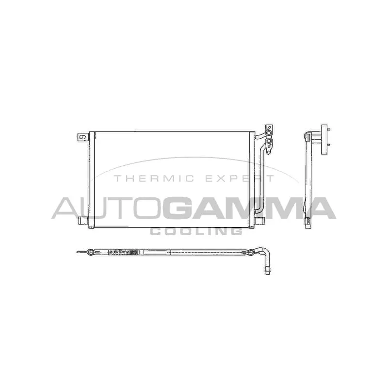 Condenseur, climatisation AUTOGAMMA 102605