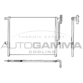 Condenseur, climatisation AUTOGAMMA 102606
