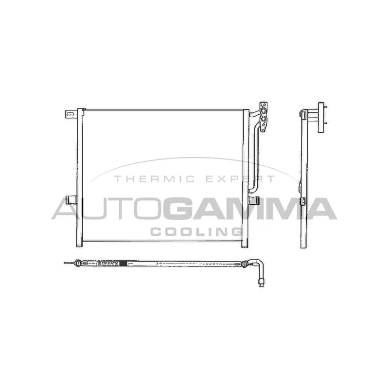 Condenseur, climatisation AUTOGAMMA 102606
