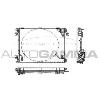 Condenseur, climatisation AUTOGAMMA 102608