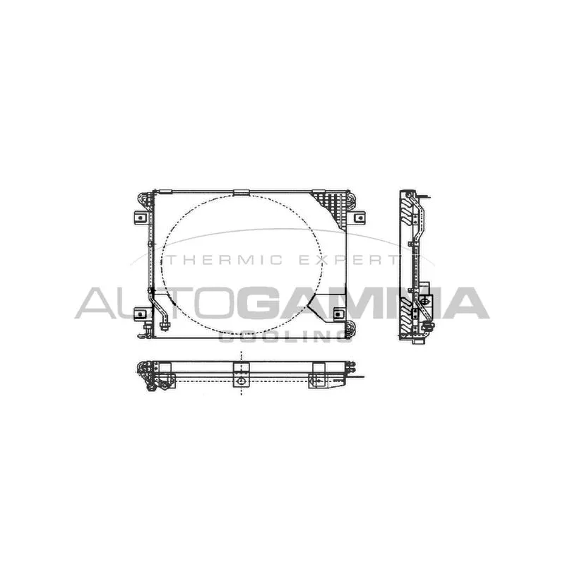Condenseur, climatisation AUTOGAMMA 102608