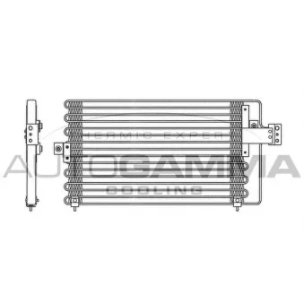 Condenseur, climatisation AUTOGAMMA 102619