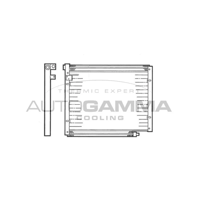 Condenseur, climatisation AUTOGAMMA 102620