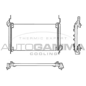 Condenseur, climatisation AUTOGAMMA 102630