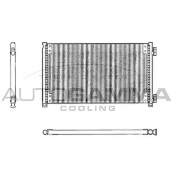 Condenseur, climatisation AUTOGAMMA 102643