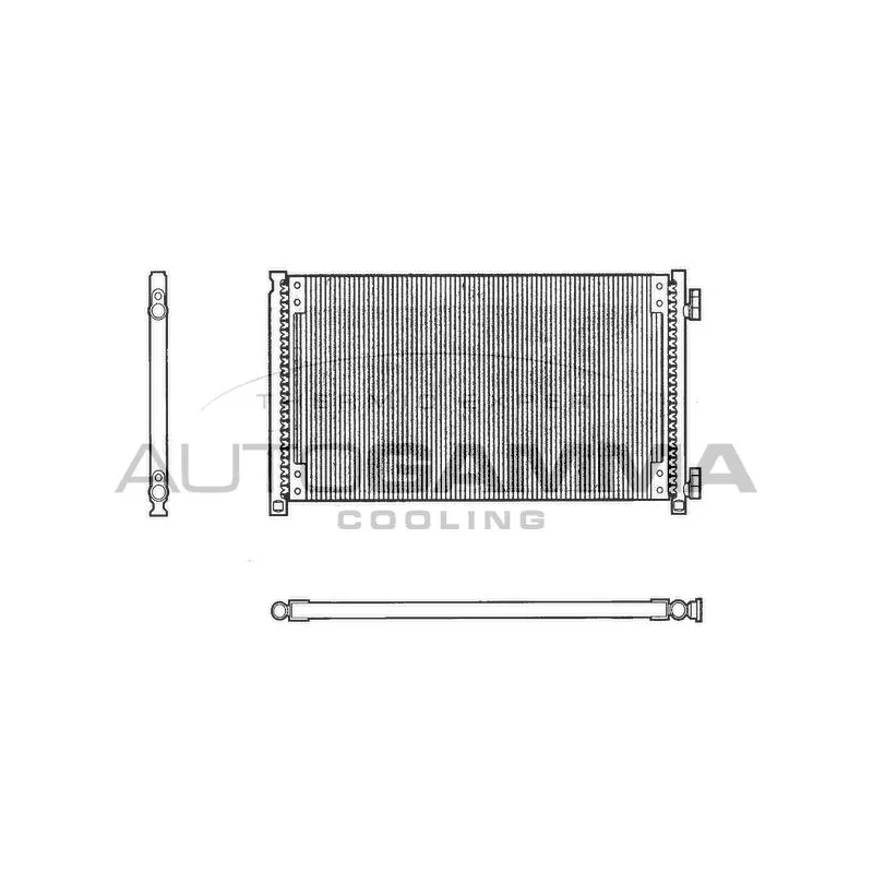 Condenseur, climatisation AUTOGAMMA 102643