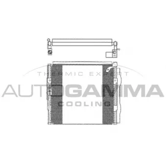 Condenseur, climatisation AUTOGAMMA 102661