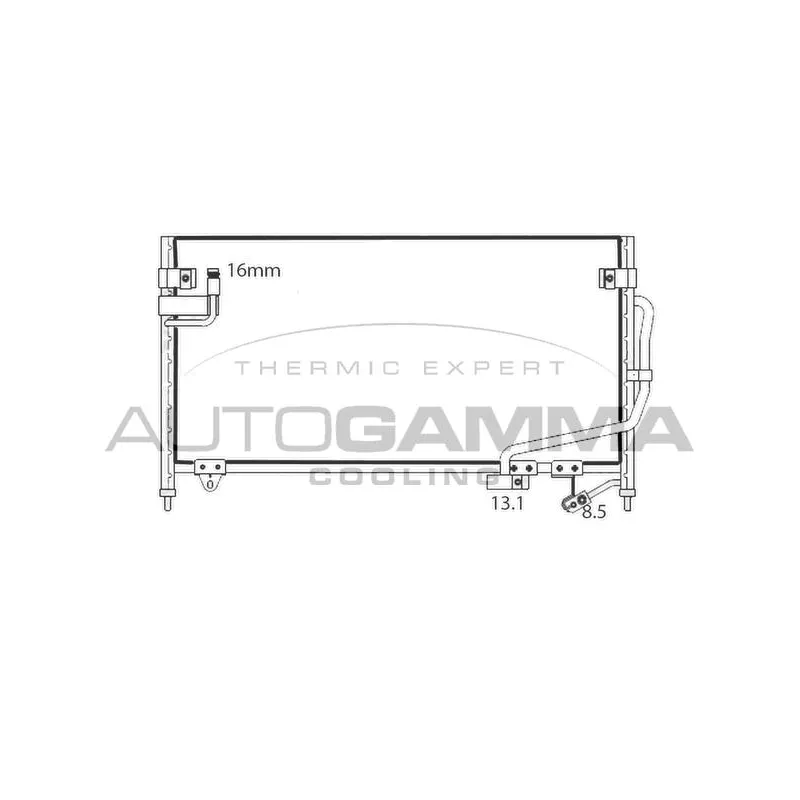 Condenseur, climatisation AUTOGAMMA 102671