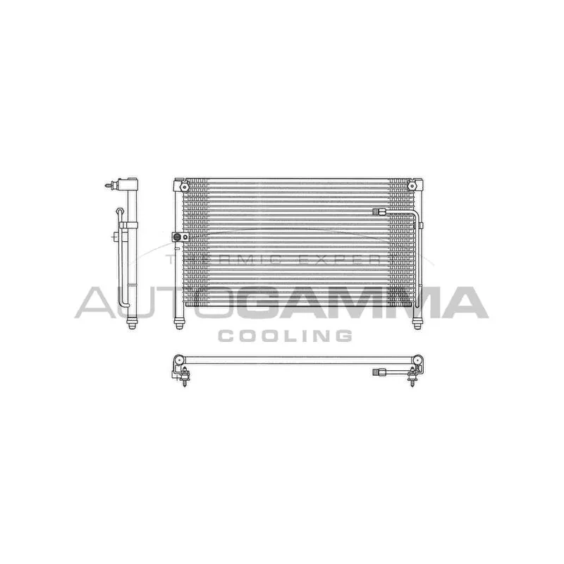 Condenseur, climatisation AUTOGAMMA 102675