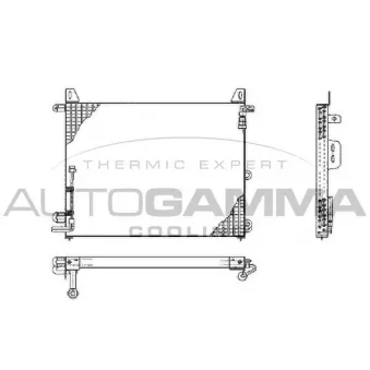 Condenseur, climatisation AUTOGAMMA 102683