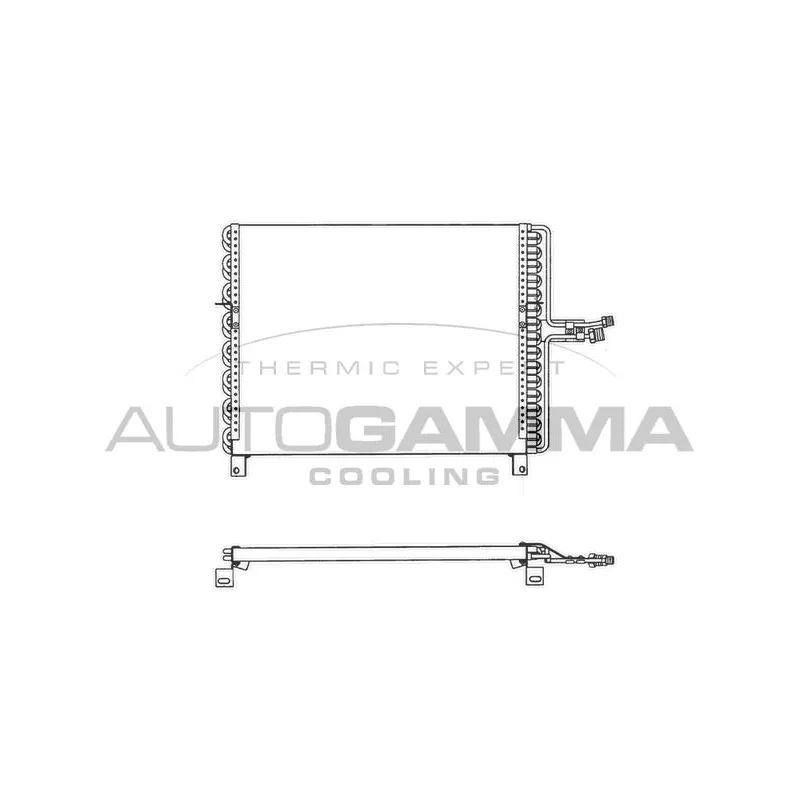 Condenseur, climatisation AUTOGAMMA 102687