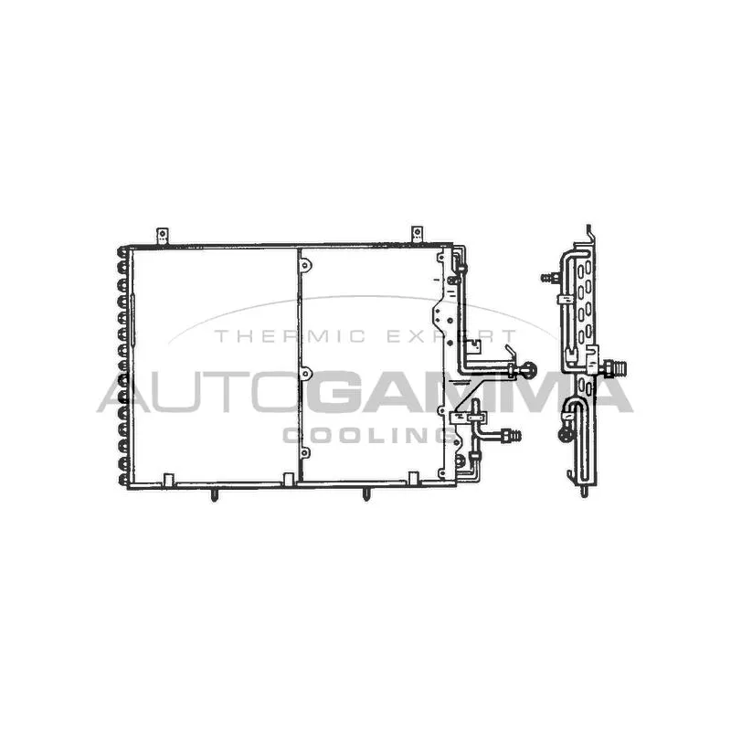 Condenseur, climatisation AUTOGAMMA 102690