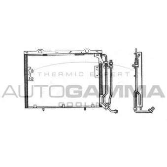 Condenseur, climatisation AUTOGAMMA 102699