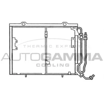 Condenseur, climatisation AUTOGAMMA 102700