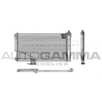 Condenseur, climatisation AUTOGAMMA 102701