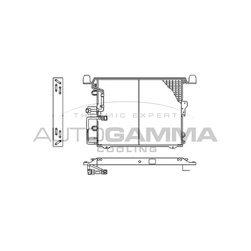 Condenseur, climatisation AUTOGAMMA 102706