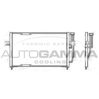 Condenseur, climatisation AUTOGAMMA 102710