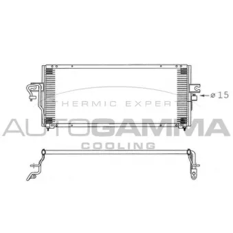 Condenseur, climatisation AUTOGAMMA 102717