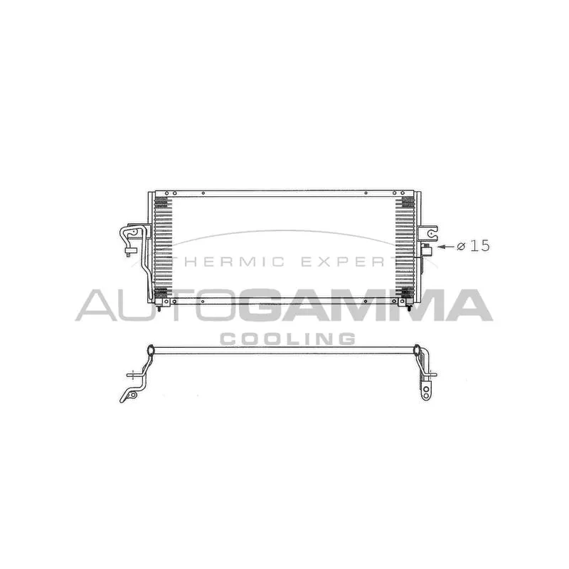 Condenseur, climatisation AUTOGAMMA 102717