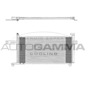 Condenseur, climatisation AUTOGAMMA 102722