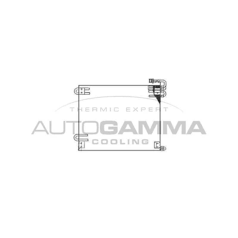Condenseur, climatisation AUTOGAMMA 102733