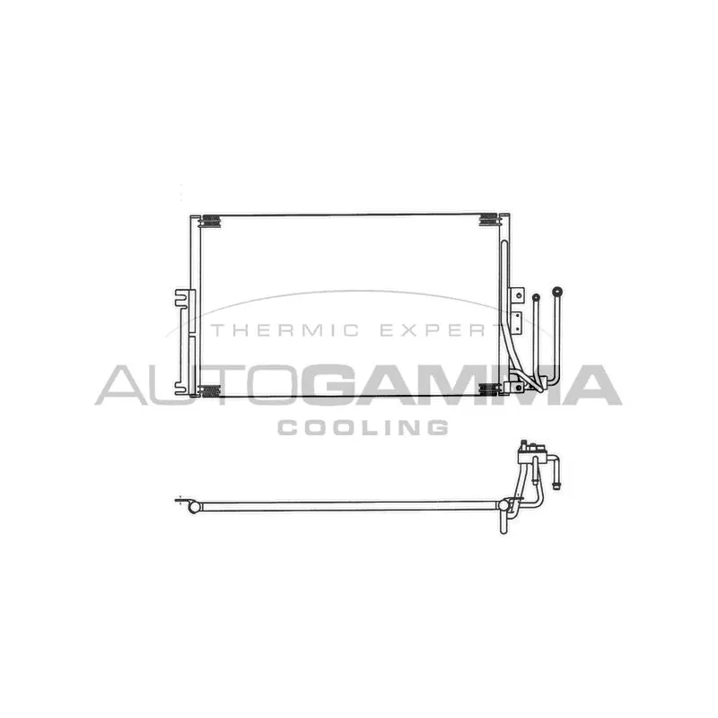 Condenseur, climatisation AUTOGAMMA 102744