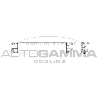 Condenseur, climatisation AUTOGAMMA 102749