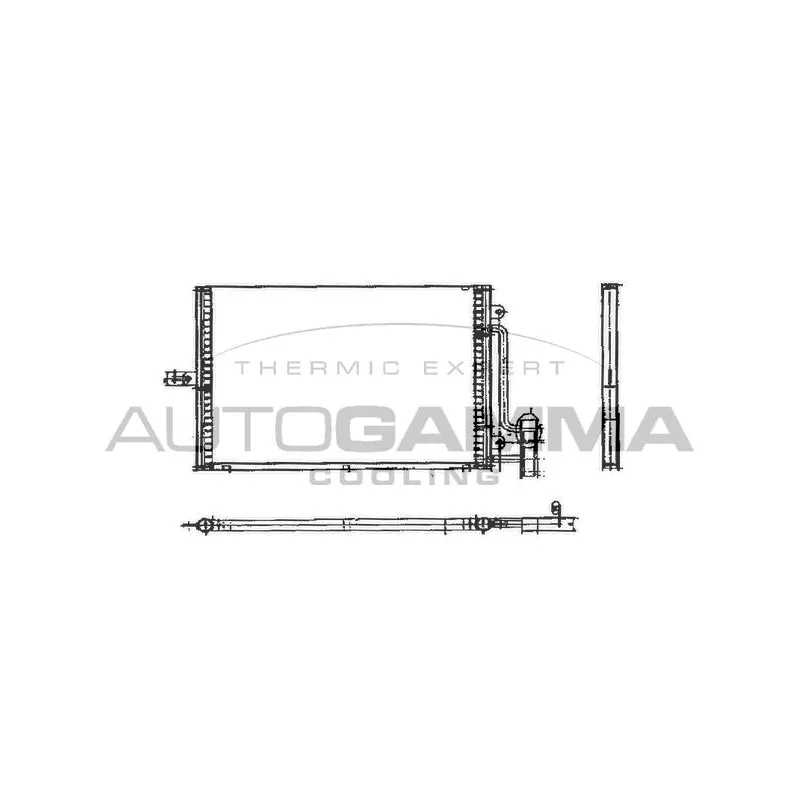 Condenseur, climatisation AUTOGAMMA 102755