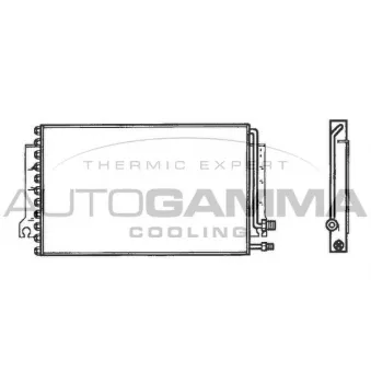Condenseur, climatisation AUTOGAMMA 102758