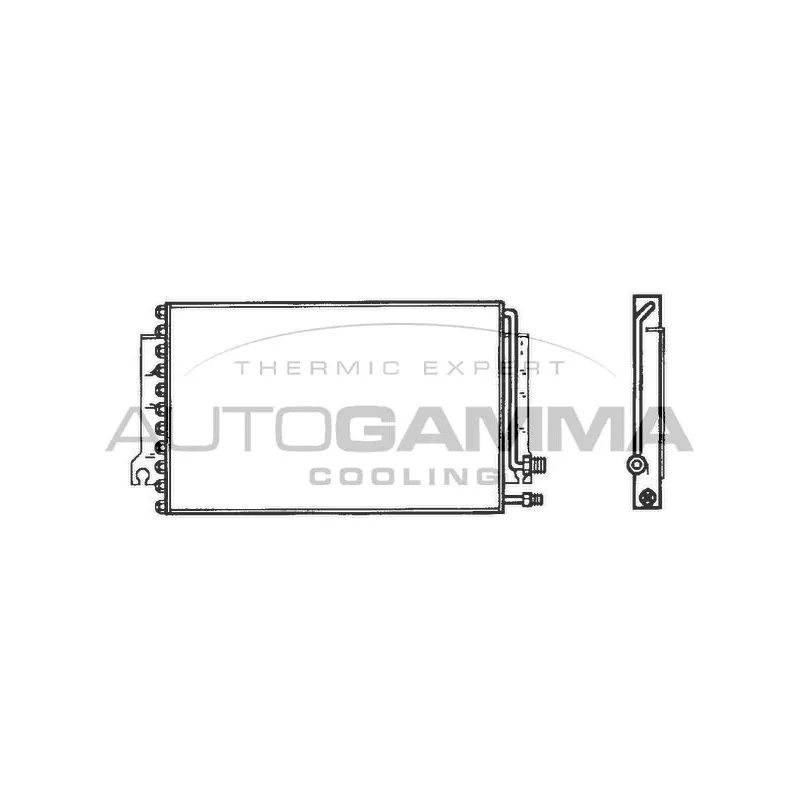 Condenseur, climatisation AUTOGAMMA 102758