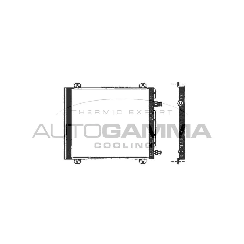 Condenseur, climatisation AUTOGAMMA 102764