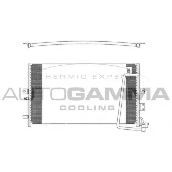 Condenseur, climatisation AUTOGAMMA 102775