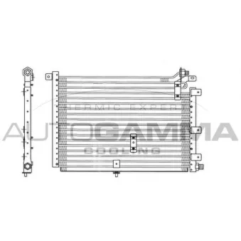 Condenseur, climatisation AUTOGAMMA 102778