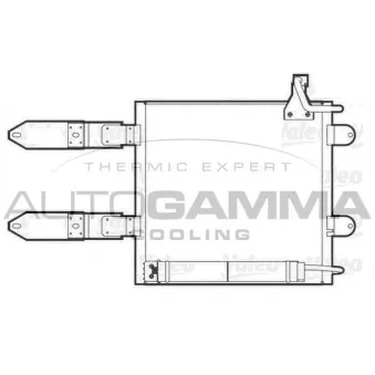 Condenseur, climatisation AUTOGAMMA 102780