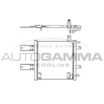Condenseur, climatisation AUTOGAMMA 102781