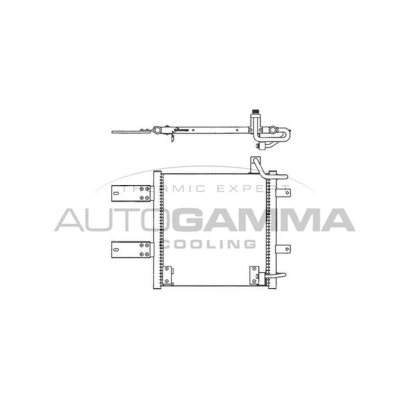 Condenseur, climatisation AUTOGAMMA 102781