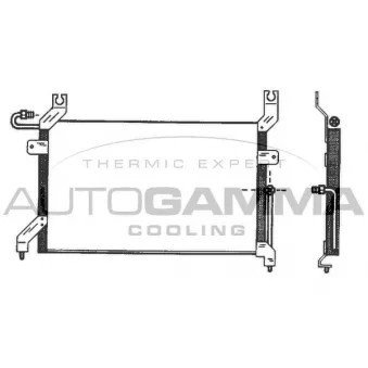 Condenseur, climatisation AUTOGAMMA 102793