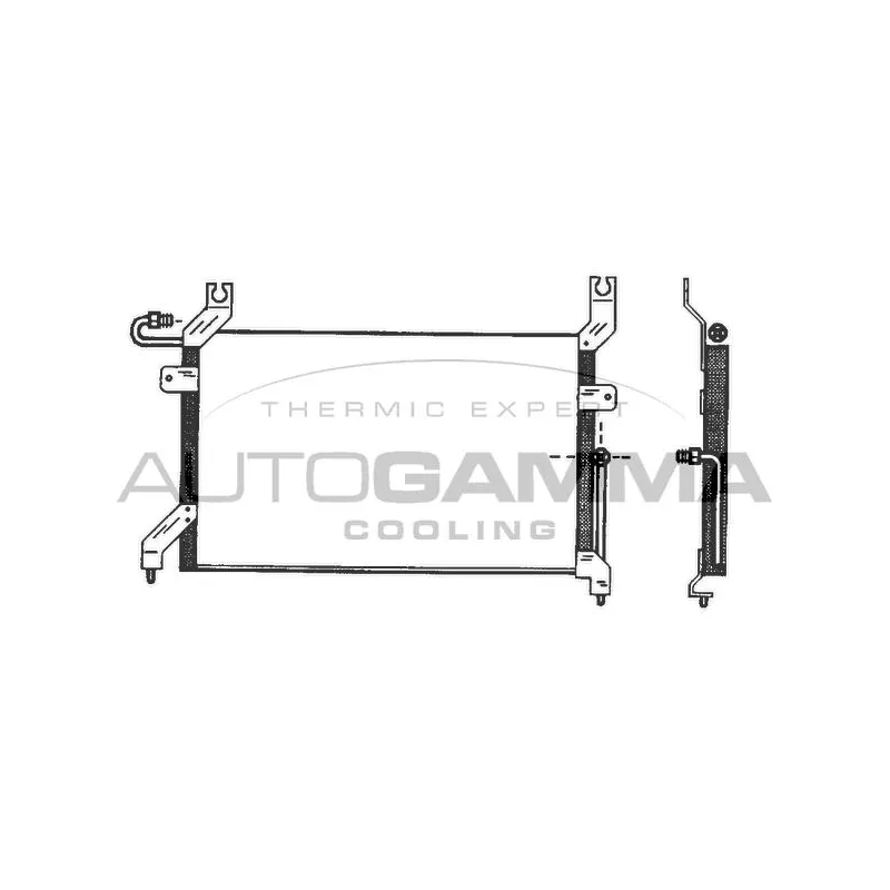 Condenseur, climatisation AUTOGAMMA 102793