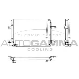 Condenseur, climatisation AUTOGAMMA 102794