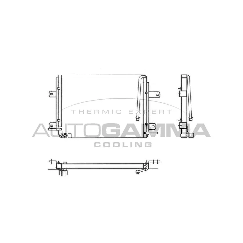Condenseur, climatisation AUTOGAMMA 102794